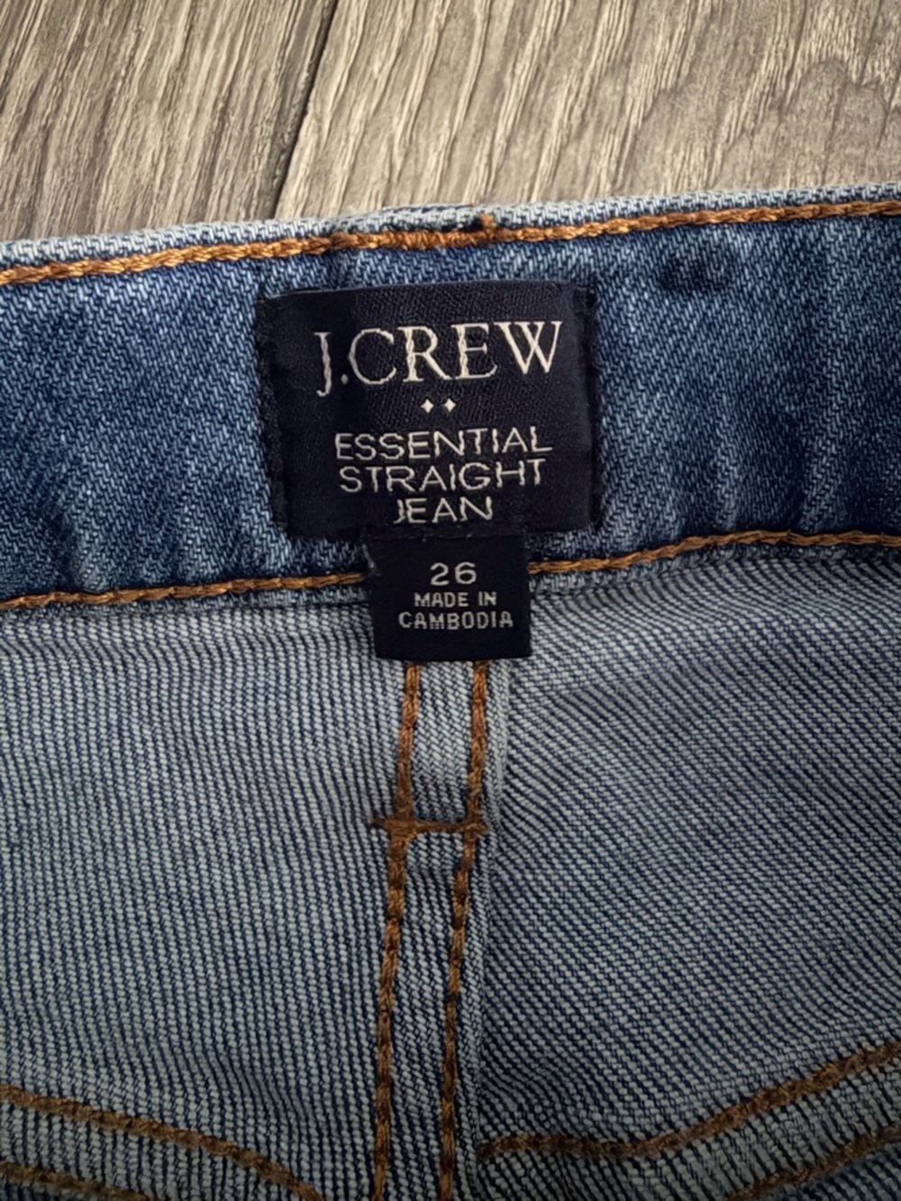 J. Crew Women's Straight-Leg Jeans in Medium Blue Size 26 - Picture 2 of 13